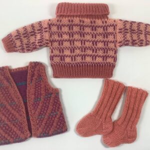 Susanna’s 4 piece knit sweater, vest, & knee socks