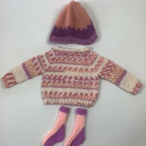 Item# HK006 / Susanna’s knit sweater, hat, & socks