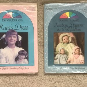 Item# PB001, Dianne Durand Collection “Kara’s Dress” and “Newborn Daygown & Doll”