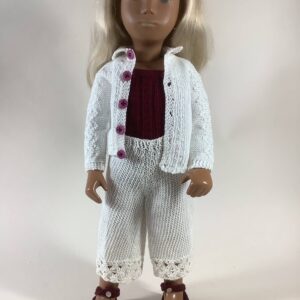item# HK027 / Susanna’s 5 piece knitted outfit