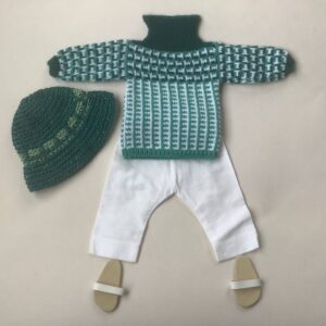 Item# HK011 / Susanna’s 5 piece knit & sewn outfit /