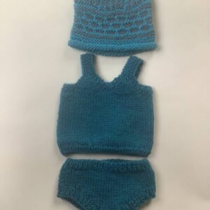 Item# HK019 / Susanna’s knit tank, bottoms, & hat