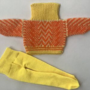 Item# MK013 / Susanna’s machine knit sweater, manufactured leggings