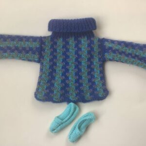 Item# HK029 / Susanna’s knit sweater & slippers