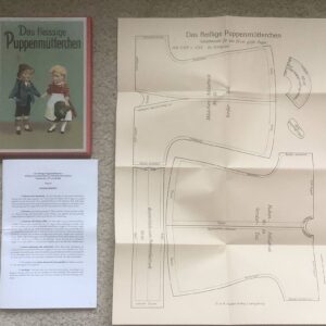 Item# PB003 “Das Fleissige Puppenmutterchen”  German/English box contains 14 patterns for 27cm doll