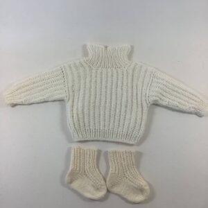 Item# Studio 016 /Susanna’s knit ivory sweater and socks