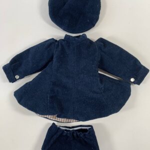 Item# SC009 / 3 piece navy corduroy lined skater dress / sewn by Susanna