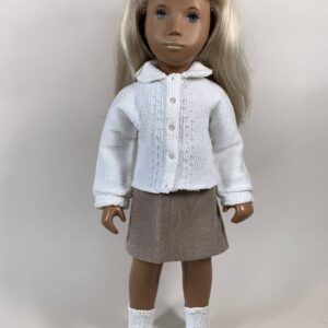 Item# HK034 / Susanna’s knit sweater and socks and sewn corduroy skirt