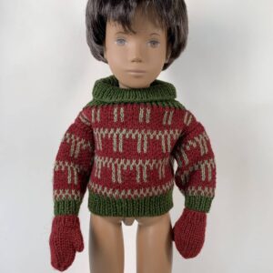 Item# MK003 / Susanna’s machine knit sweater and mittens