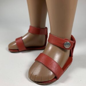 Item# SH010 / Trendon red leather sandals for early Cora