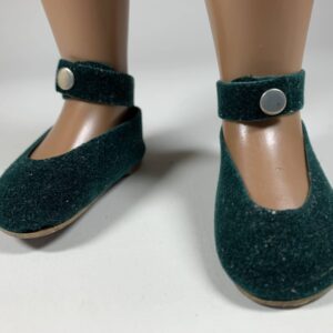 Item# SH013 / Trendon velvety green shoes for Pintucks