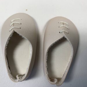 Item# SH003 / Trendon vinyl laced shoes in beige
