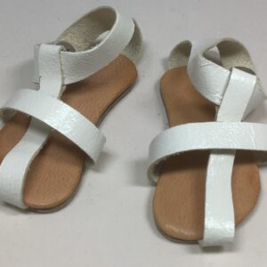 Item# SH044 / Spanner German white leather sandals 1966-67