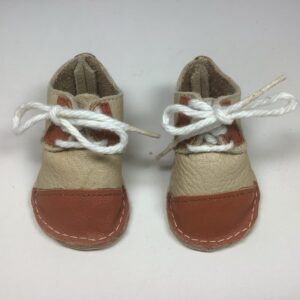 Item# SH058 / Jean Jensen leather shoes in tan and brown