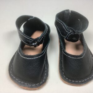 Item# SH057 / Jean Jensen leather Maryjanes  in black