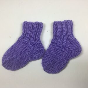 Item# SX004 / Susanna’s knit socks purple