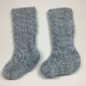 Item# SX015 / Susanna’s knit knee socks grey