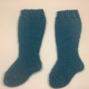 Item# SX012 / Susanna’s knit knee socks blue