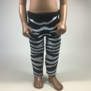Item# CA018 / footless leggings zebra stripes