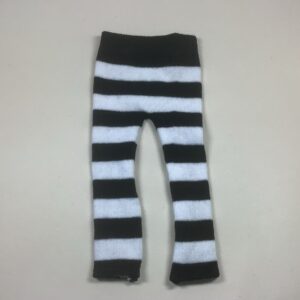 Item# CA017 / footless leggings black & white thick stripes