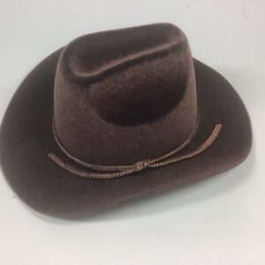 Item# H008 / Cowboy hat brown velveteen