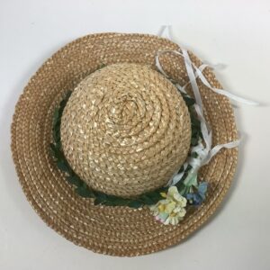 Item# H002 Straw hat with floral wreath