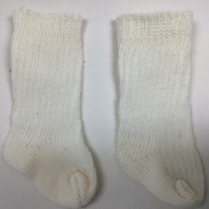 Item# SX019 / manufactured knee socks ivory