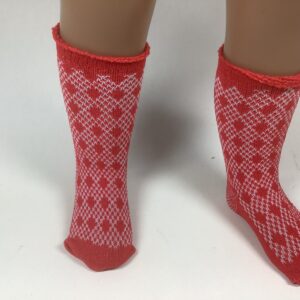 Item# SX025 / manufactured red knee socks