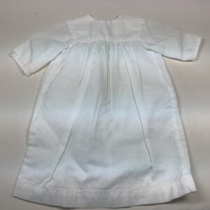 Item# BT125 / Susanna’s sewn white dress with ribbon ties in back