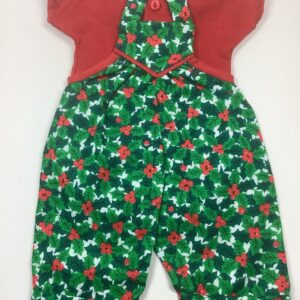 Item# BT149 / jumper with holly fabric / unknown creator