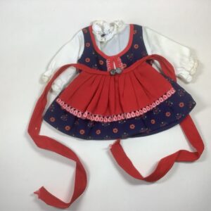 Item# SC039 / Folk dress with red apron / unknown creator