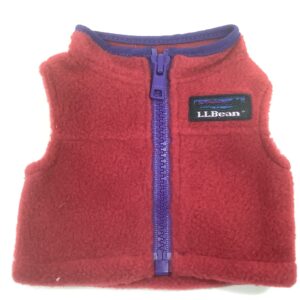 Item# SC052 / LLBean red and purple fleece vest
