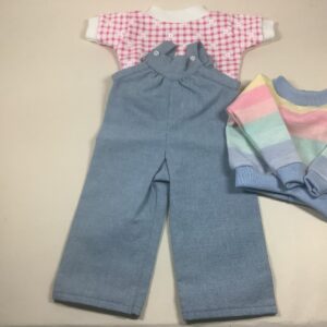 Item# SC061 / Pat Pellerito overalls and 2 shirts