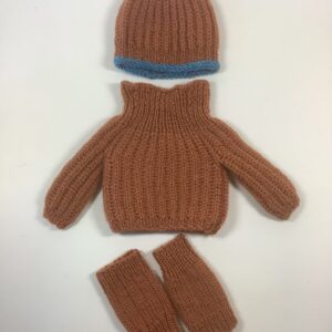 Item# HK058 / Susanna’s knit sweater, hat, leg warmers