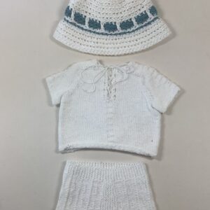 Item# HK023 / Susanna’s 3 piece knit sweater, hat, shorts