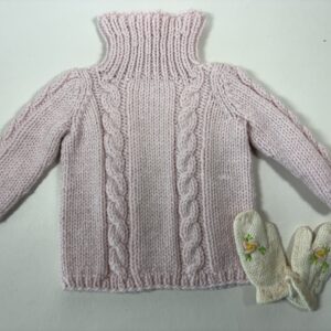Item# HK072 / Susanna's knit sweater and mittens