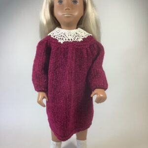 Item# HK009 / Susanna’s knit (velour) dress, collar, socks, shoes
