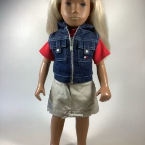 Item# SC084 / Tommy Hillifiger Shirt, Hooded Vest, Skirt, and Belt