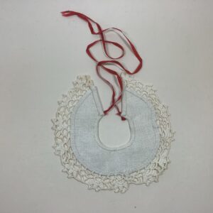 Item# CA076 / Susanna's White Sewn Fabric and Lace Collar