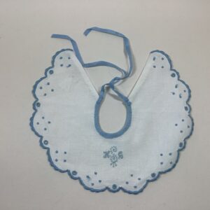 Item# CA075 / Susanna's White and Blue Sewn Collar